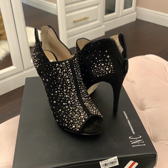 INC black and silver booties - Picture 5 of 7